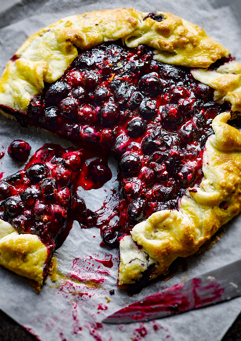 Blueberry galette | Colin Campbell - Food Photographer
