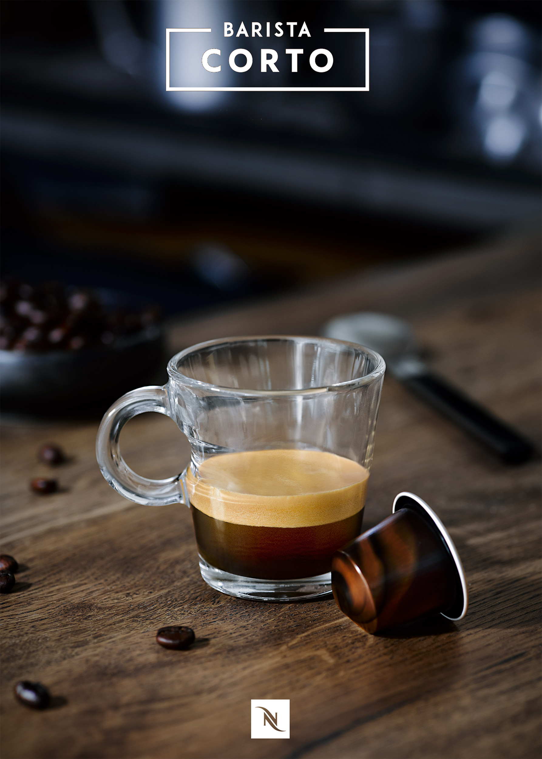 Nespresso Ristretto coffee | Colin Campbell-Food Photographer